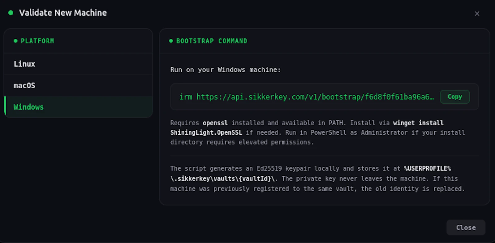 SikkerKey screenshot 1