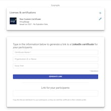 LinkedIn Certificate Generator gallery image