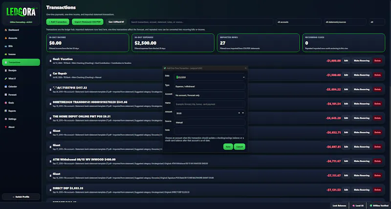 Ledgora screenshot 3