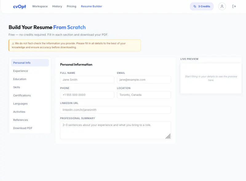 cvOpt screenshot 3