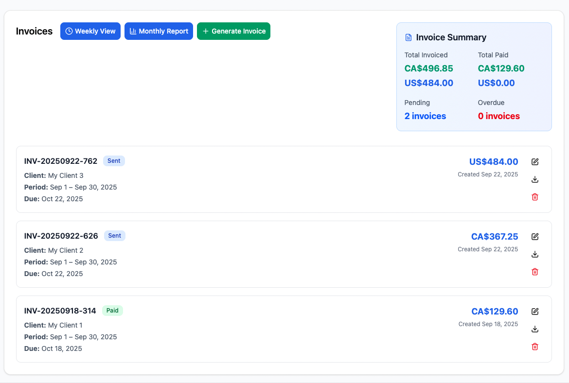 TrackMyHours screenshot 5