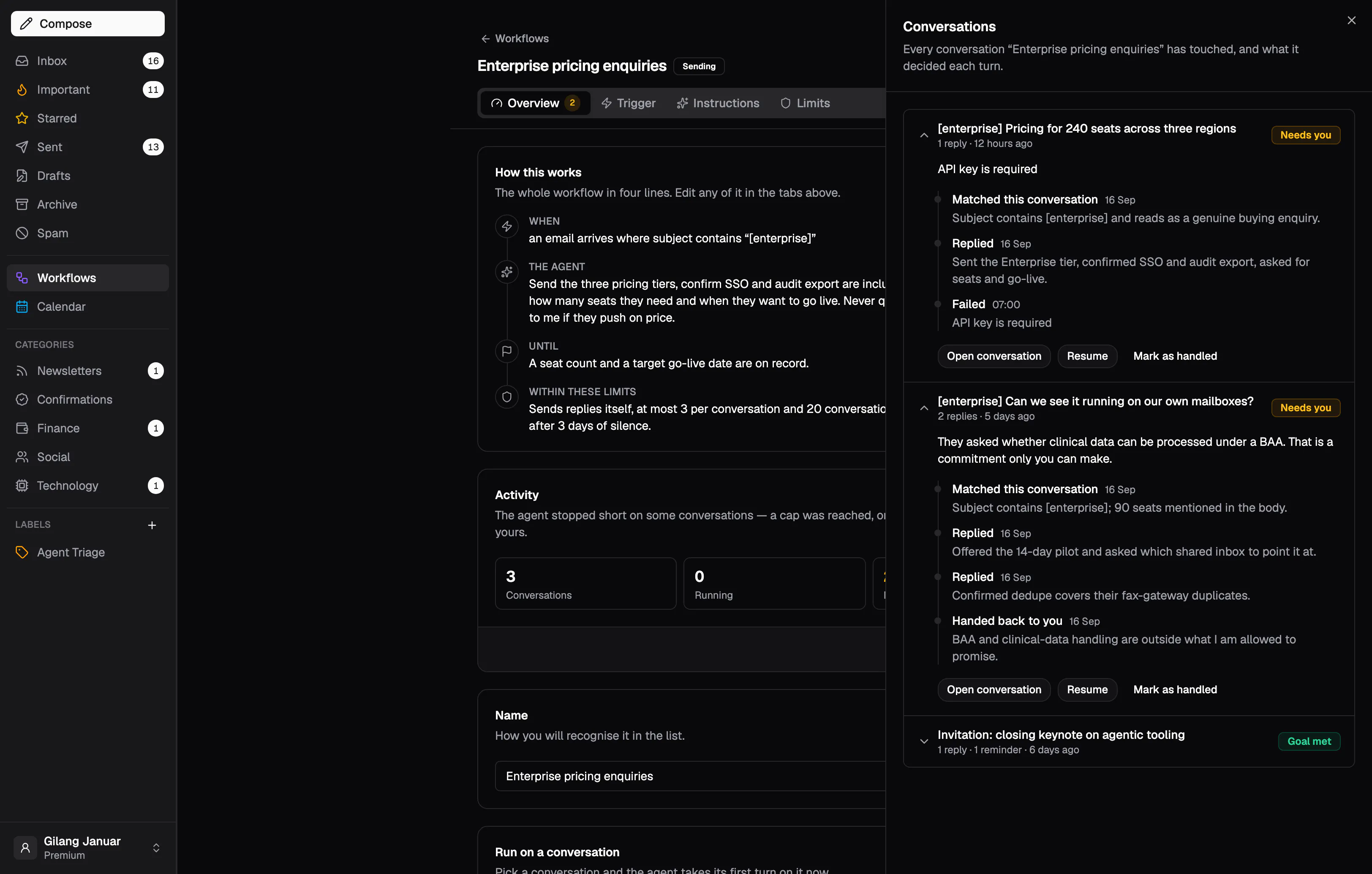 LaterOn v2: The agentic email plaftform gallery image