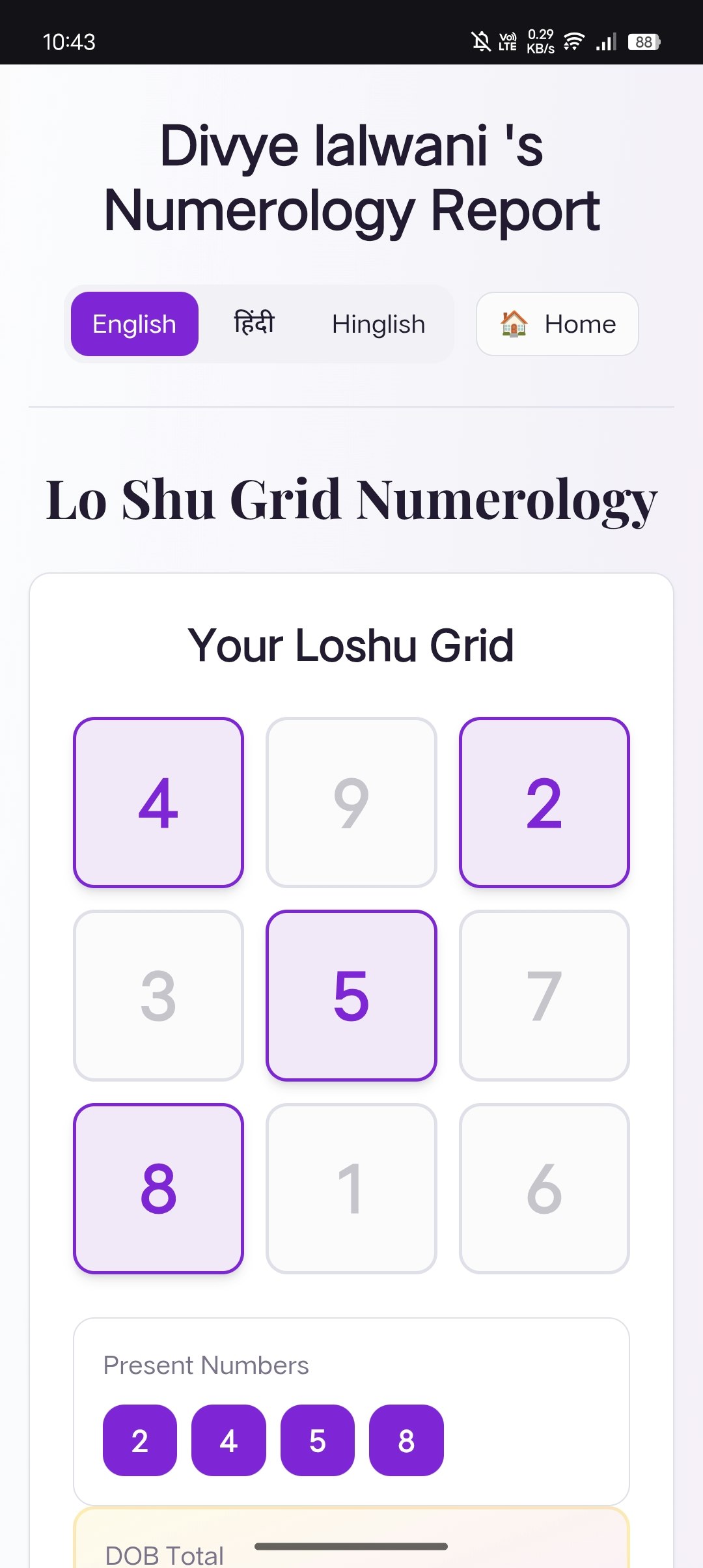 Mystic Numbers - Screenshot 3 showing product features and functionality