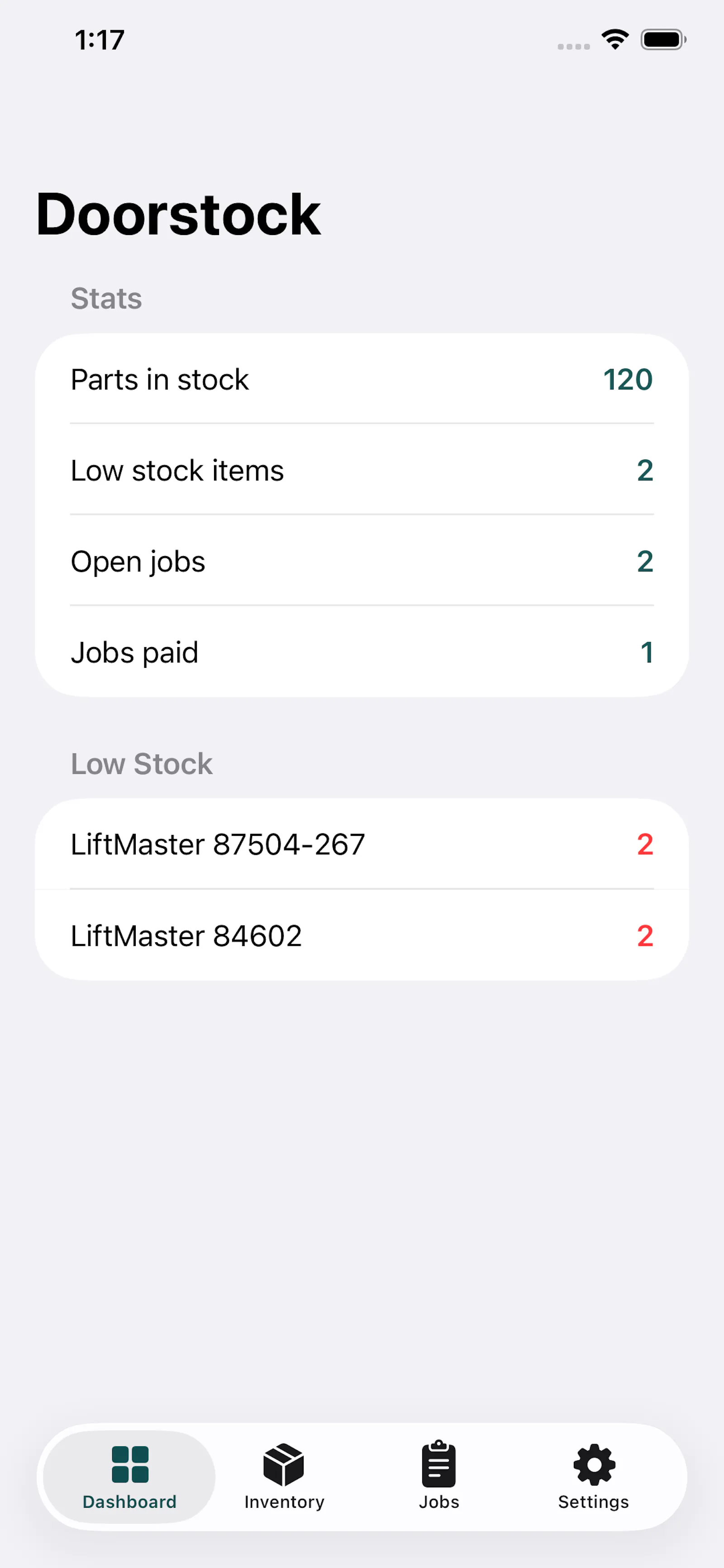 Doorstock screenshot 1