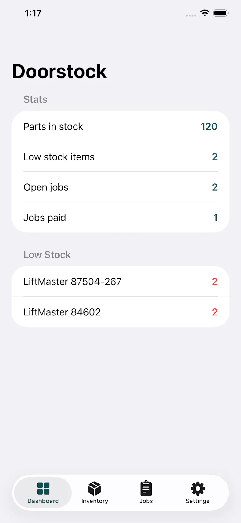 Doorstock screenshot 1