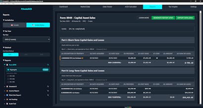 Private, offline Crypto Tax Calculator gallery image