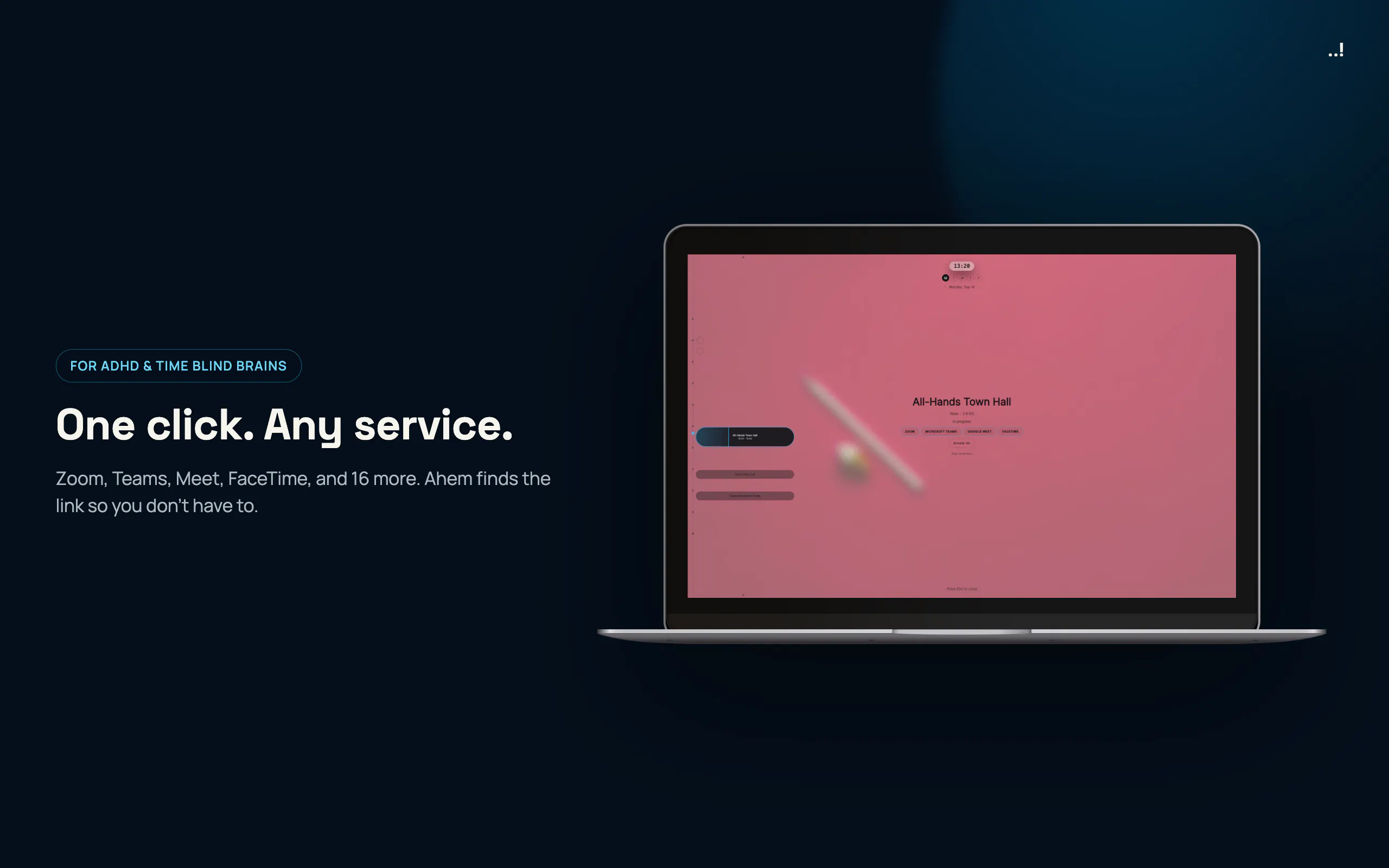 Ahem! Unmissable Meeting Reminders screenshot 4
