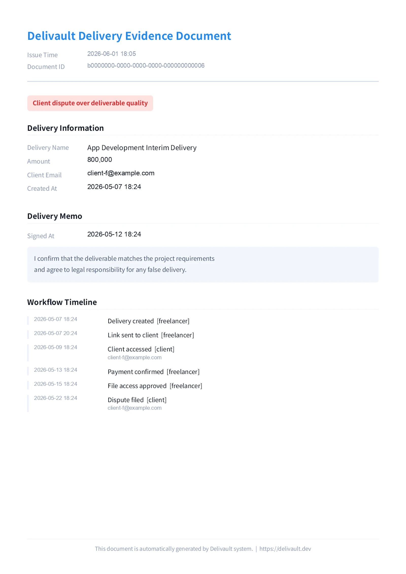 Delivault screenshot 10
