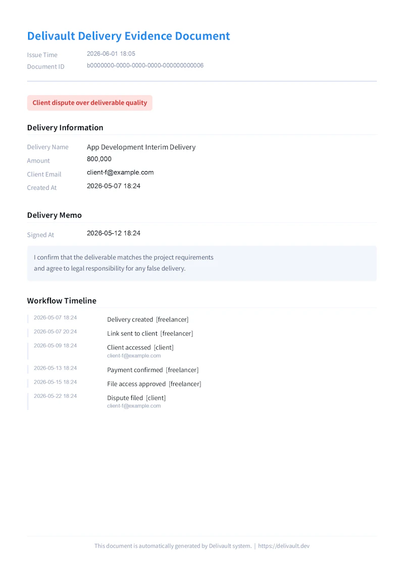 Delivault screenshot 10