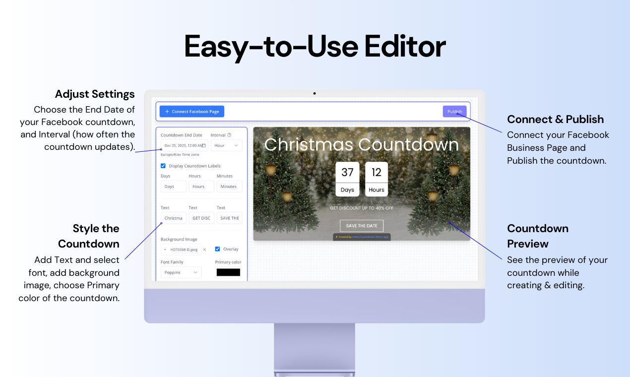 Facebook Countdown Timer App media 3