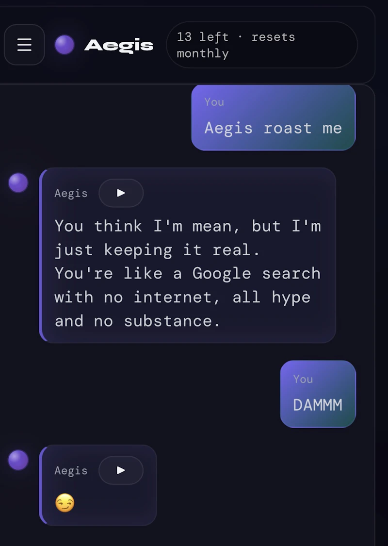 Aegis screenshot 2