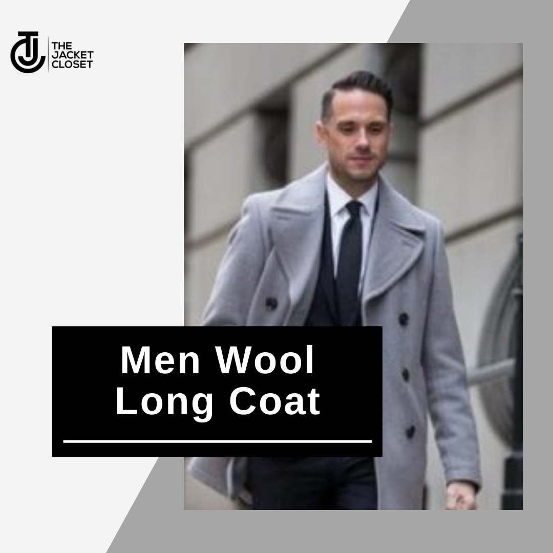 men long wool coat  gallery image