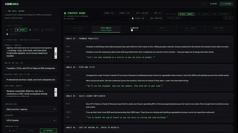 LeadEagle screenshot 1 (video preview)