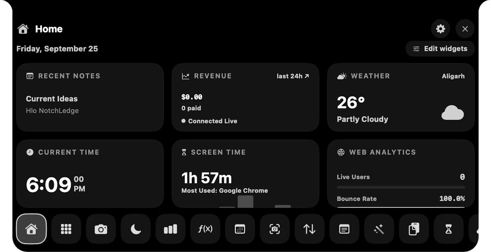NotchLedge screenshot 2