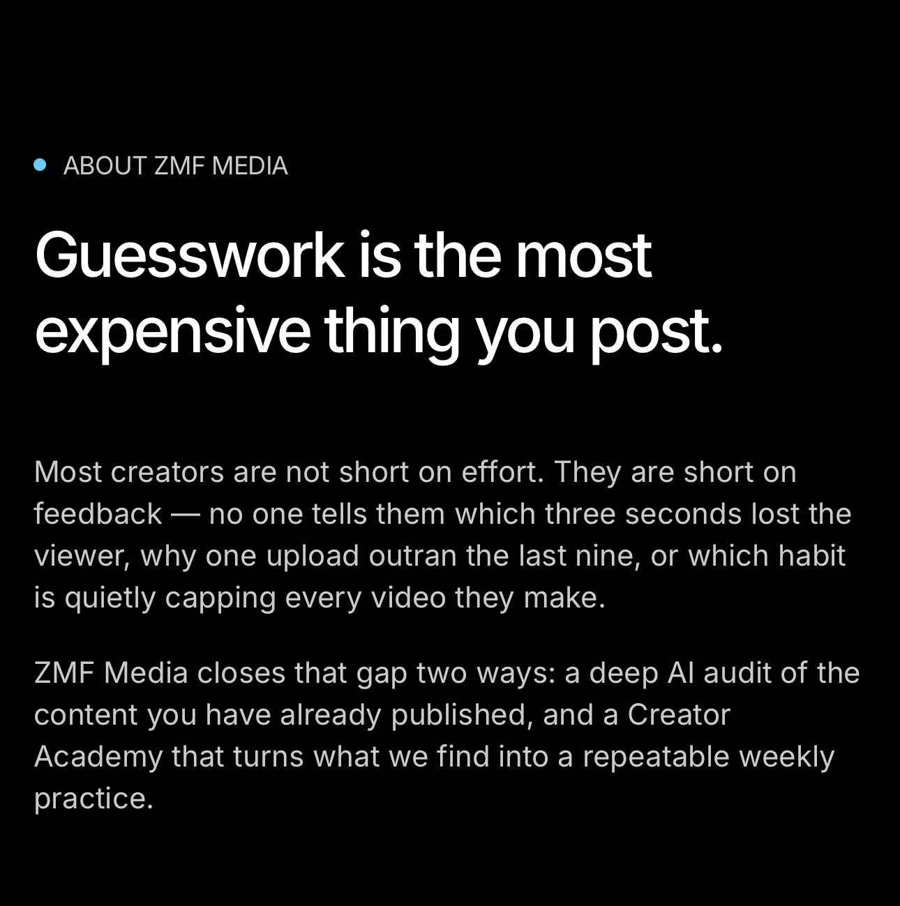 ZMF Media gallery image