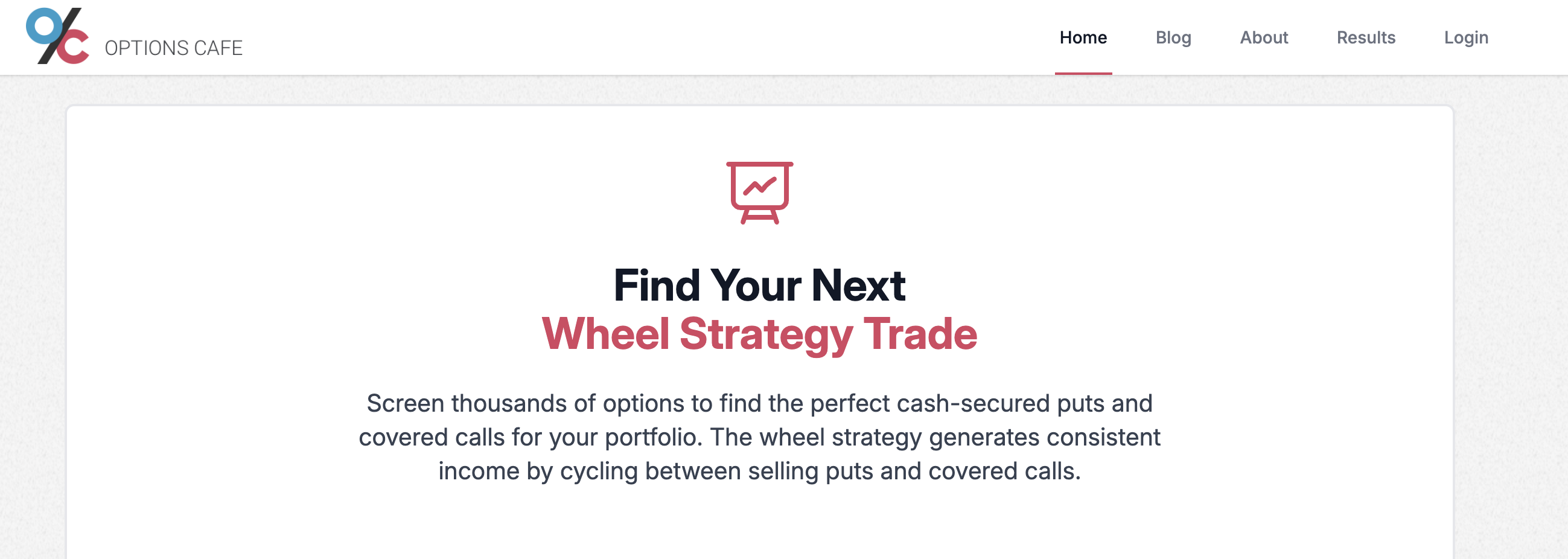 Options Cafe - Wheel Trade Screener gallery image