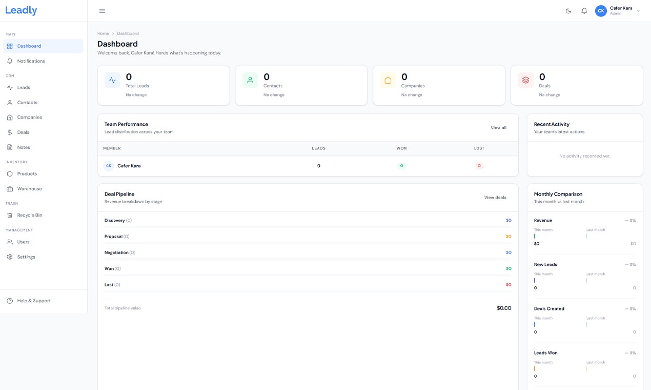 Leadly — The Free CRM for Growing Teams gallery image