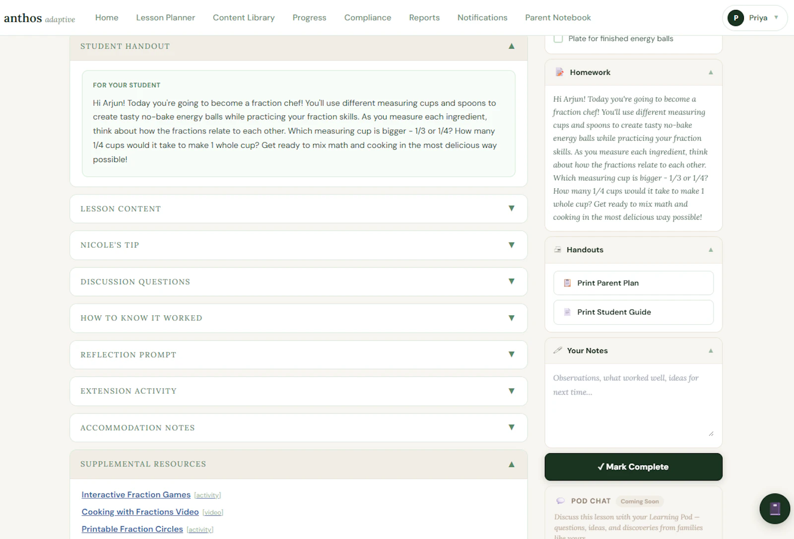 Anthos Adaptive Learning screenshot 6