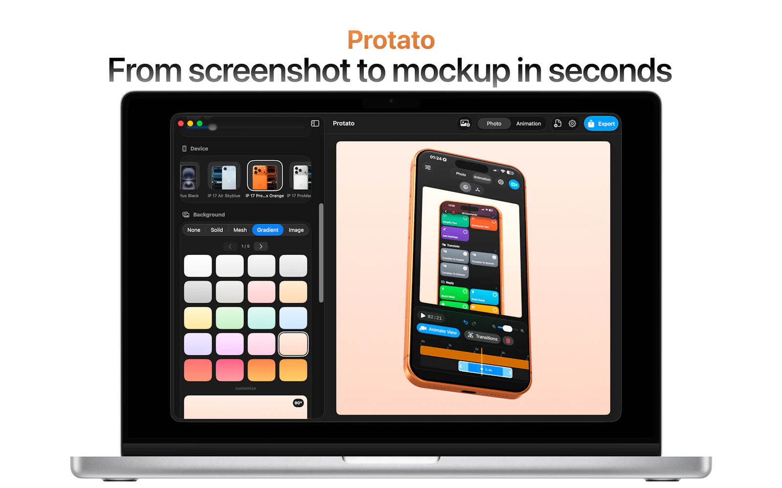 Protato 3D Mockup Generator screenshot 6