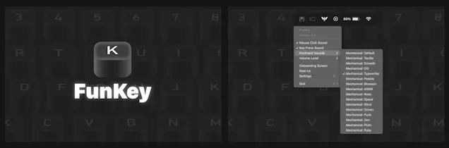 Satisfying mechanical keys + mouse click sounds to your Mac - FunKey 3.0 | Product Hunt Satisfying mechanical keys + mouse click sounds to your Mac - FunKey 3.0 | Product Hunt