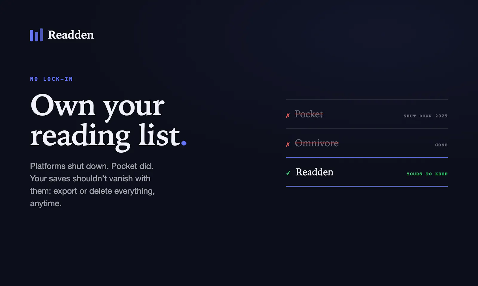 Readden screenshot 4