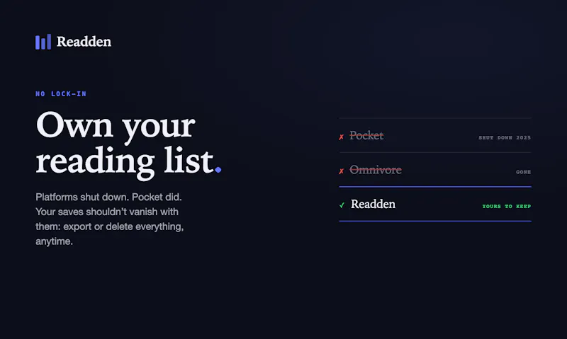 Readden screenshot 4