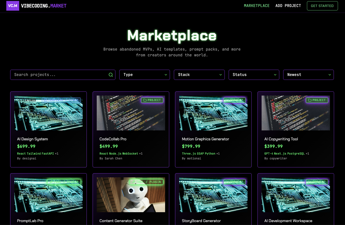 Media VibeCoding.Market - Seperti memperoleh, tetapi apabila gagal 1