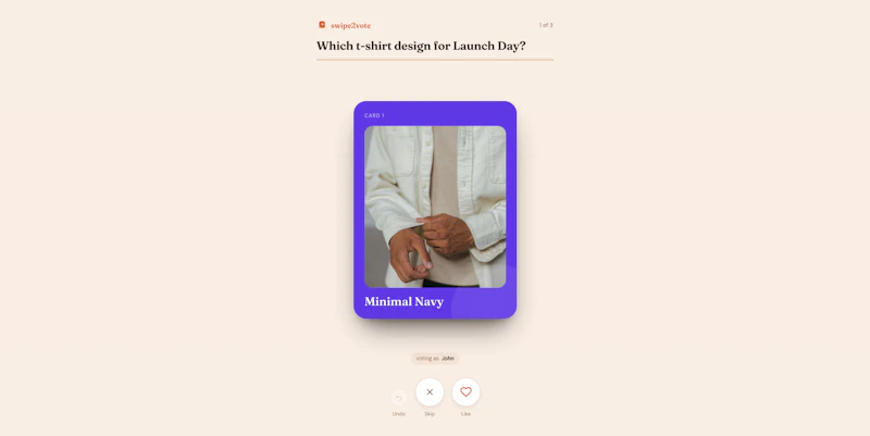 Swipe2Vote screenshot 3