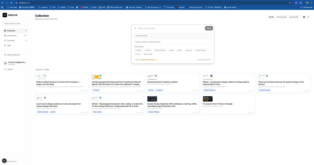 DailyLink - Screenshot 3 showing product features and functionality