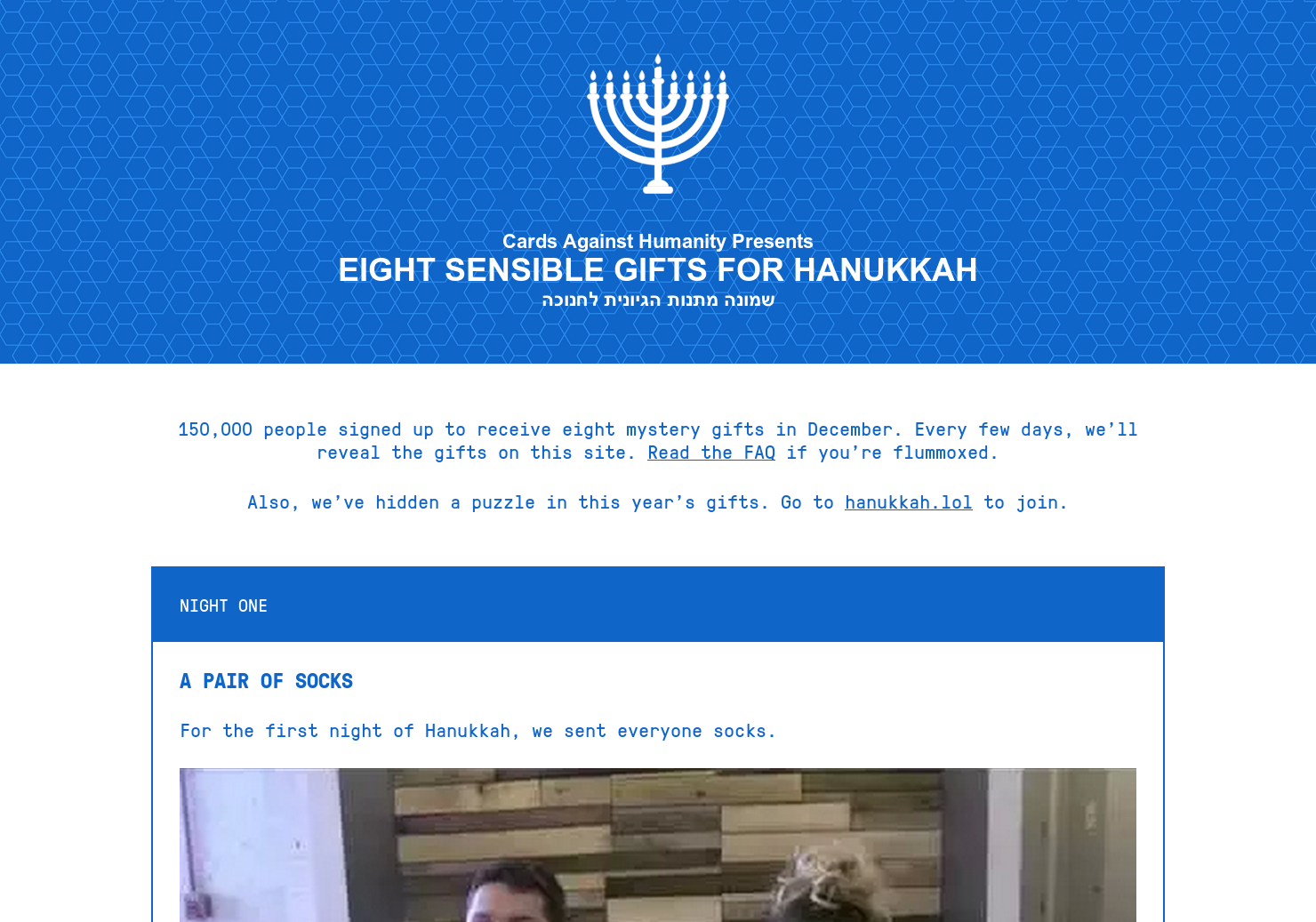 EIGHT SENSIBLE GIFTS FOR HANUKKAH gallery image