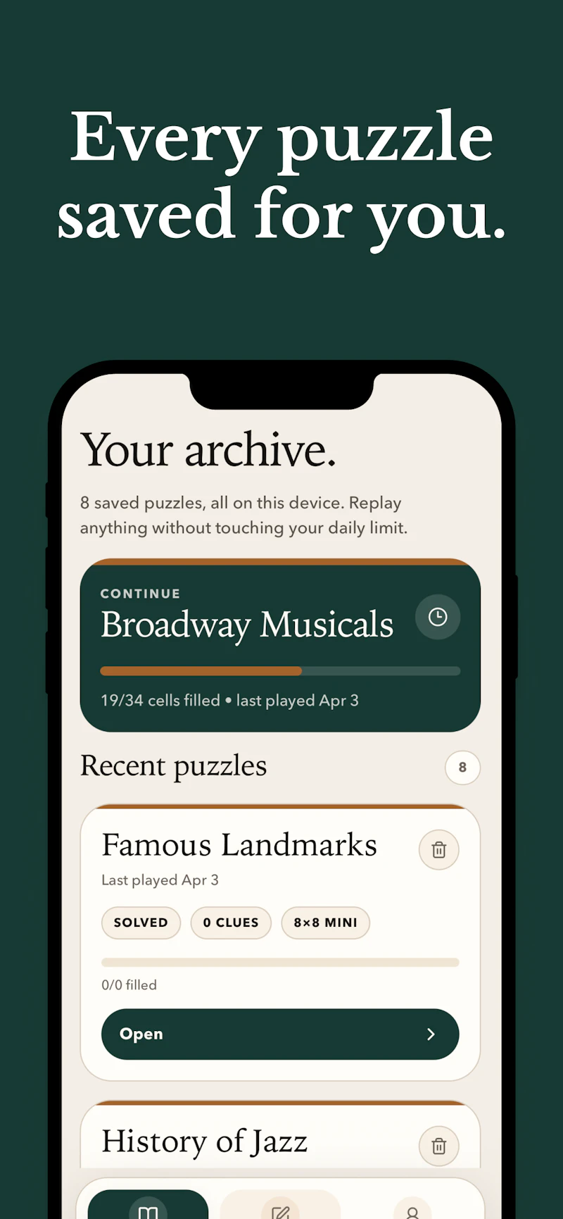 AI Crossword App screenshot 2