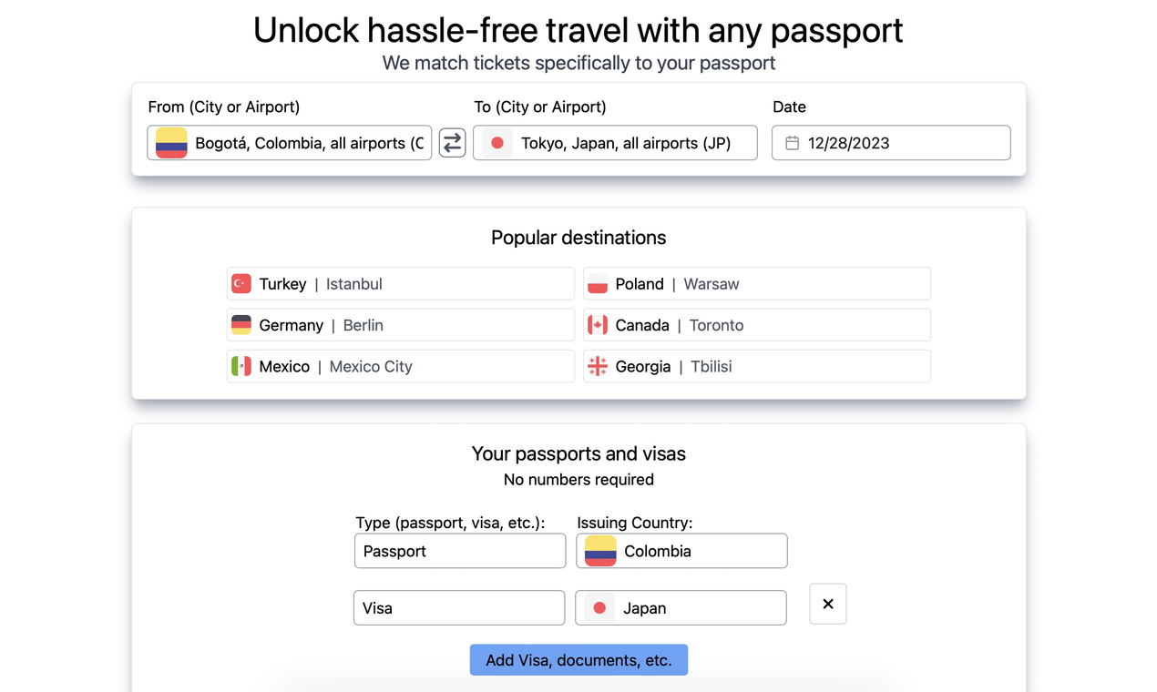 startuptile Passportal-?? Find flights for your passport and visa situation