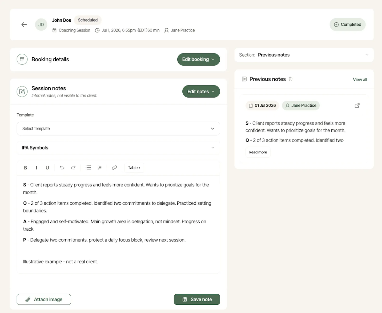 Soap Notes screenshot 2