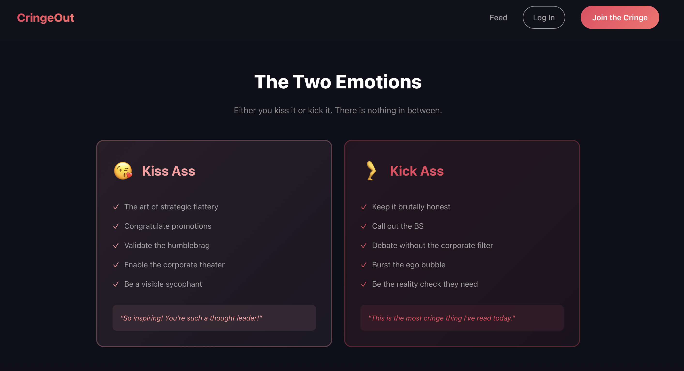 CringeOut.com - Social Network gallery image