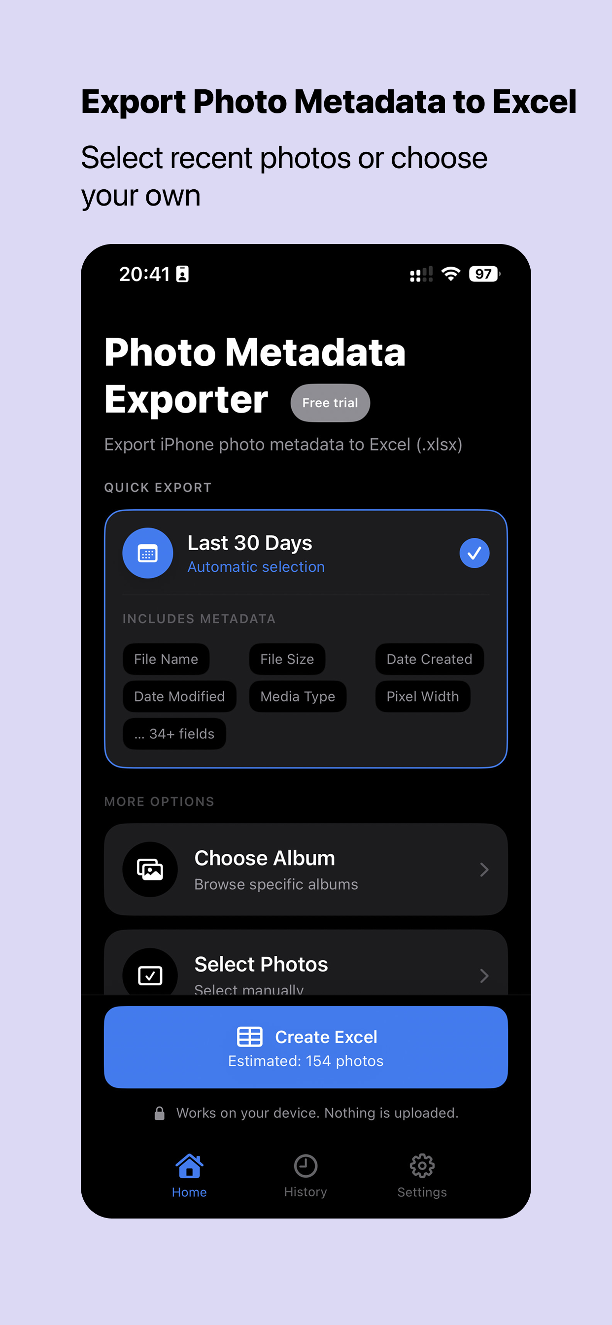 Export Photo Metadata gallery image