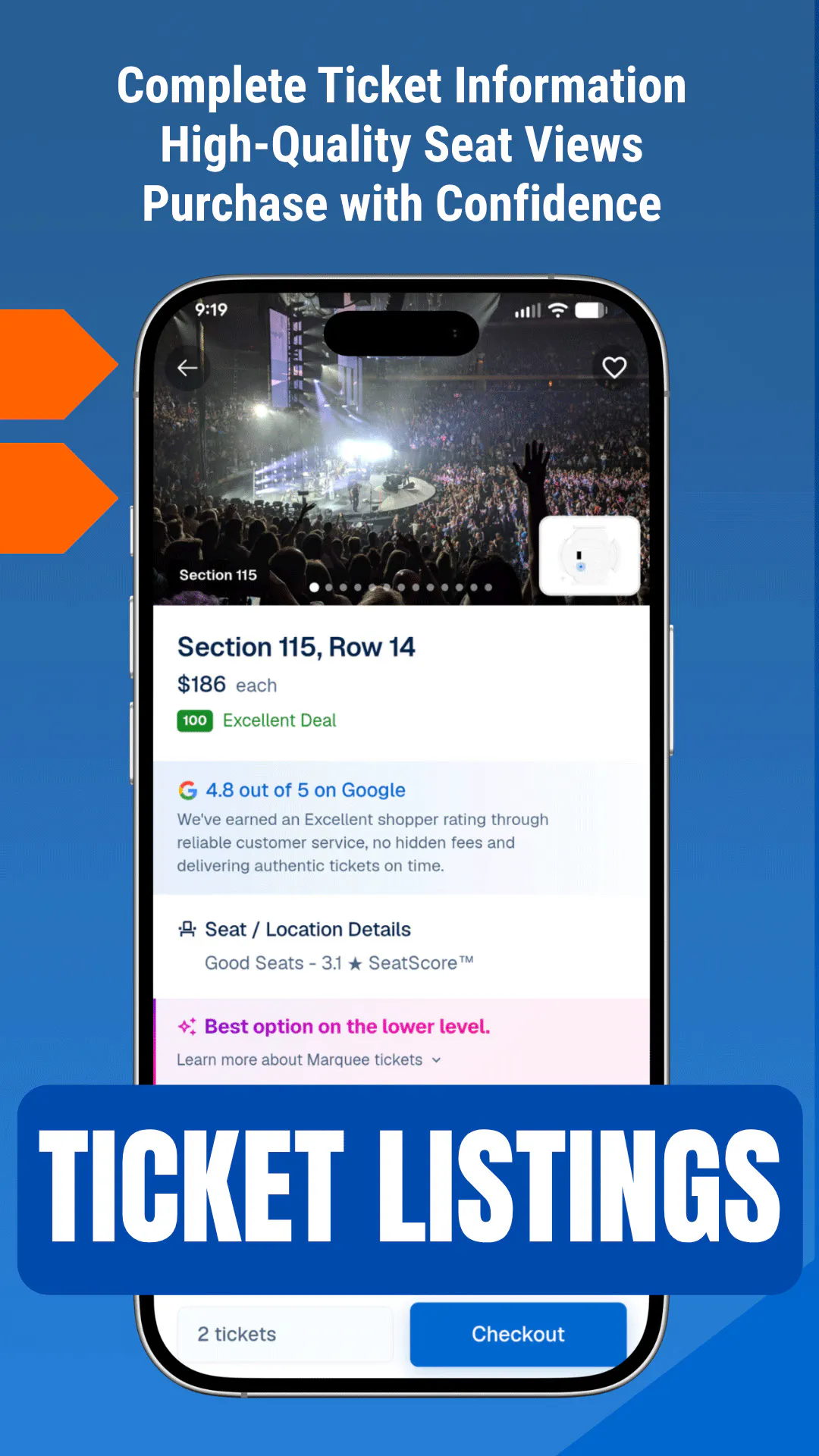 RateYourSeats App gallery image
