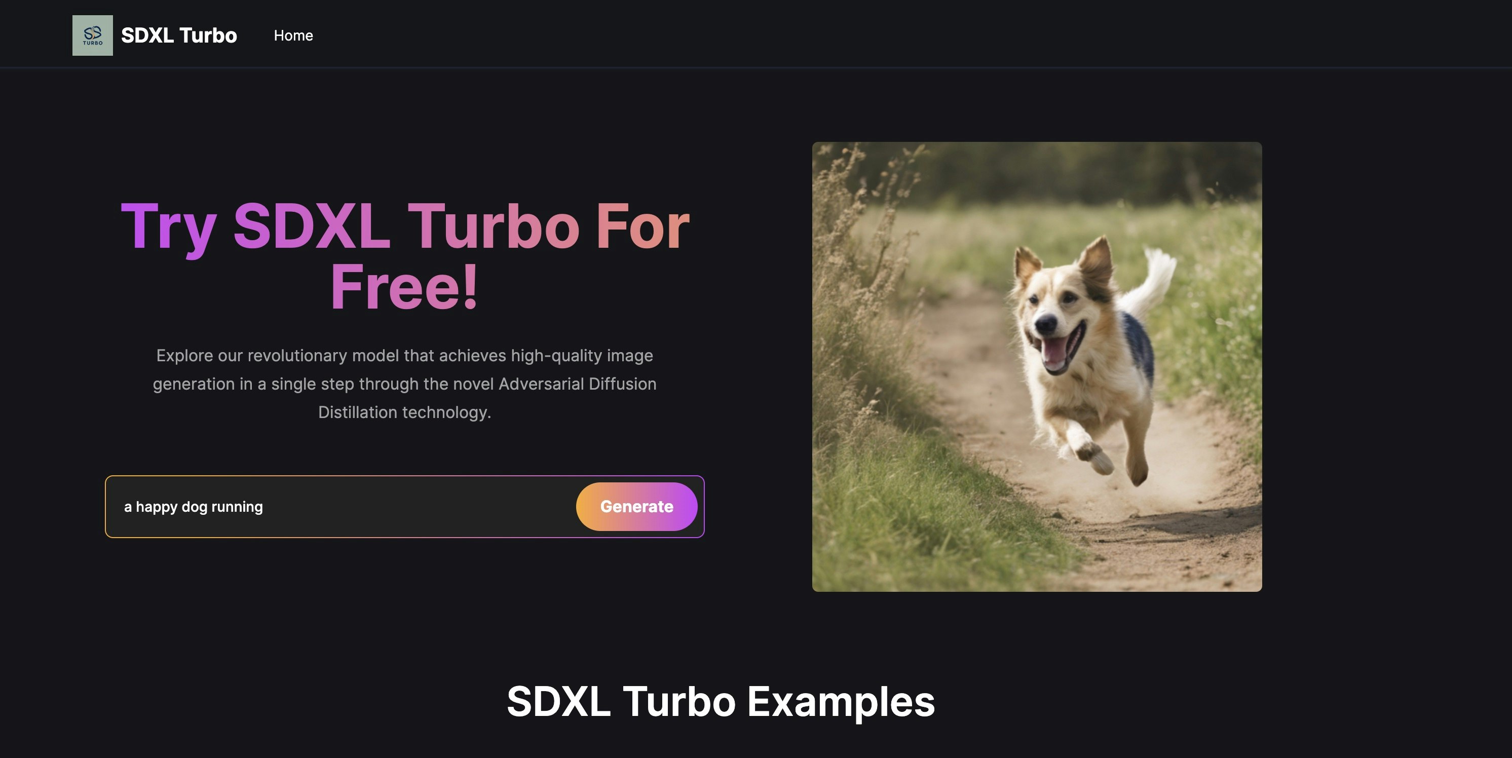 startuptile SDXL Turbo Playground-Unleashing ultra-fast high-quality AI image generation