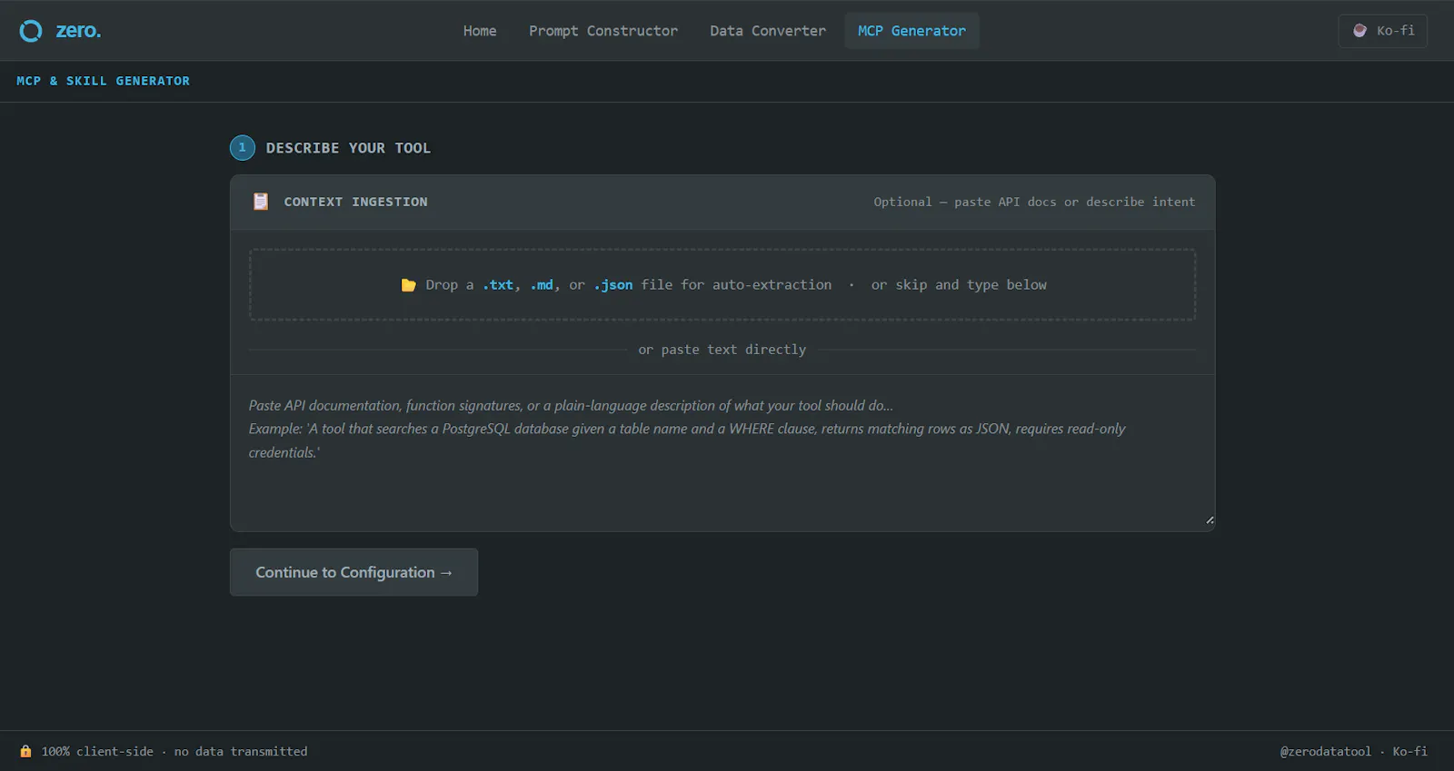 zerodatatools screenshot 1