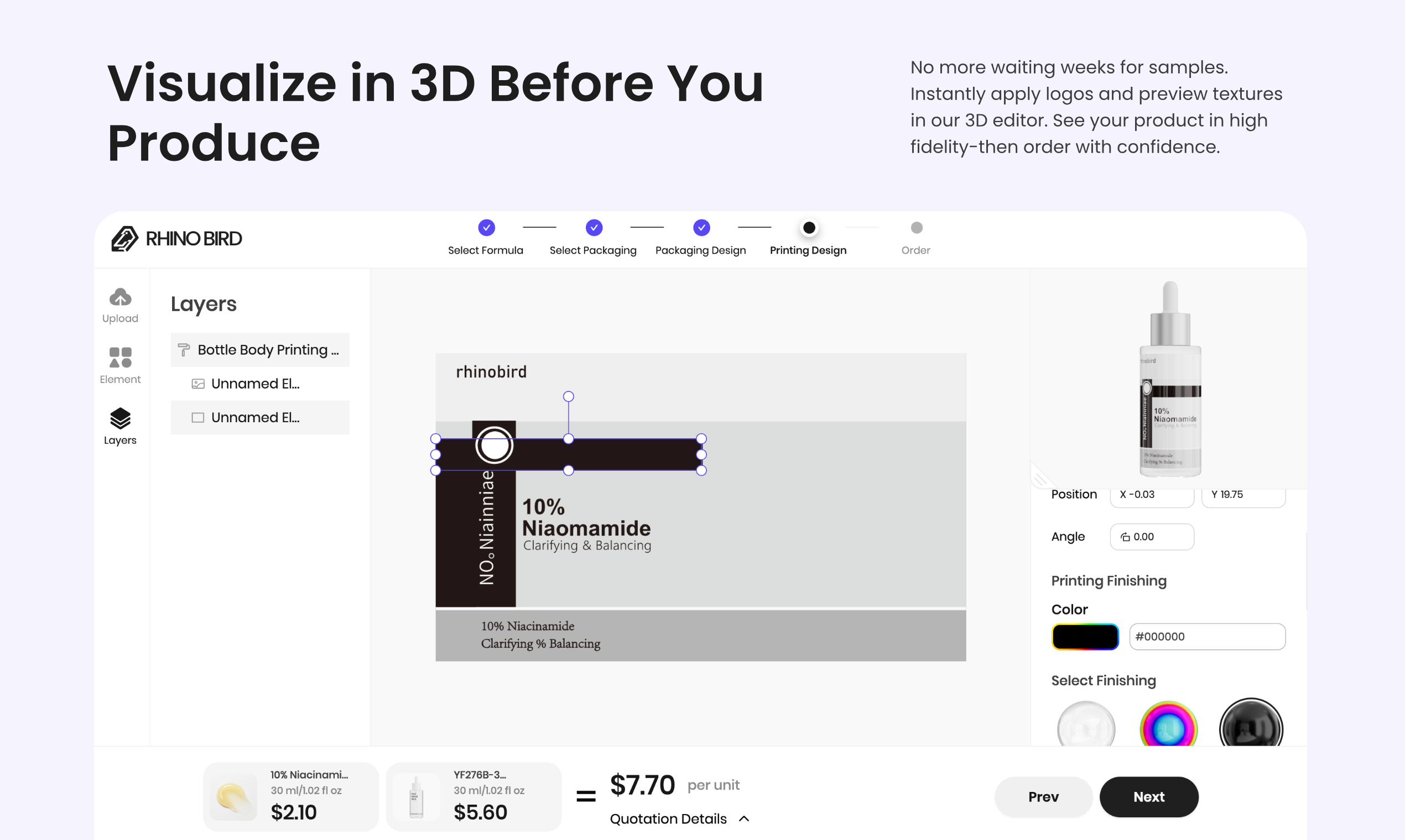 Rhinobirdbeauty - Screenshot 4 showing product features and functionality