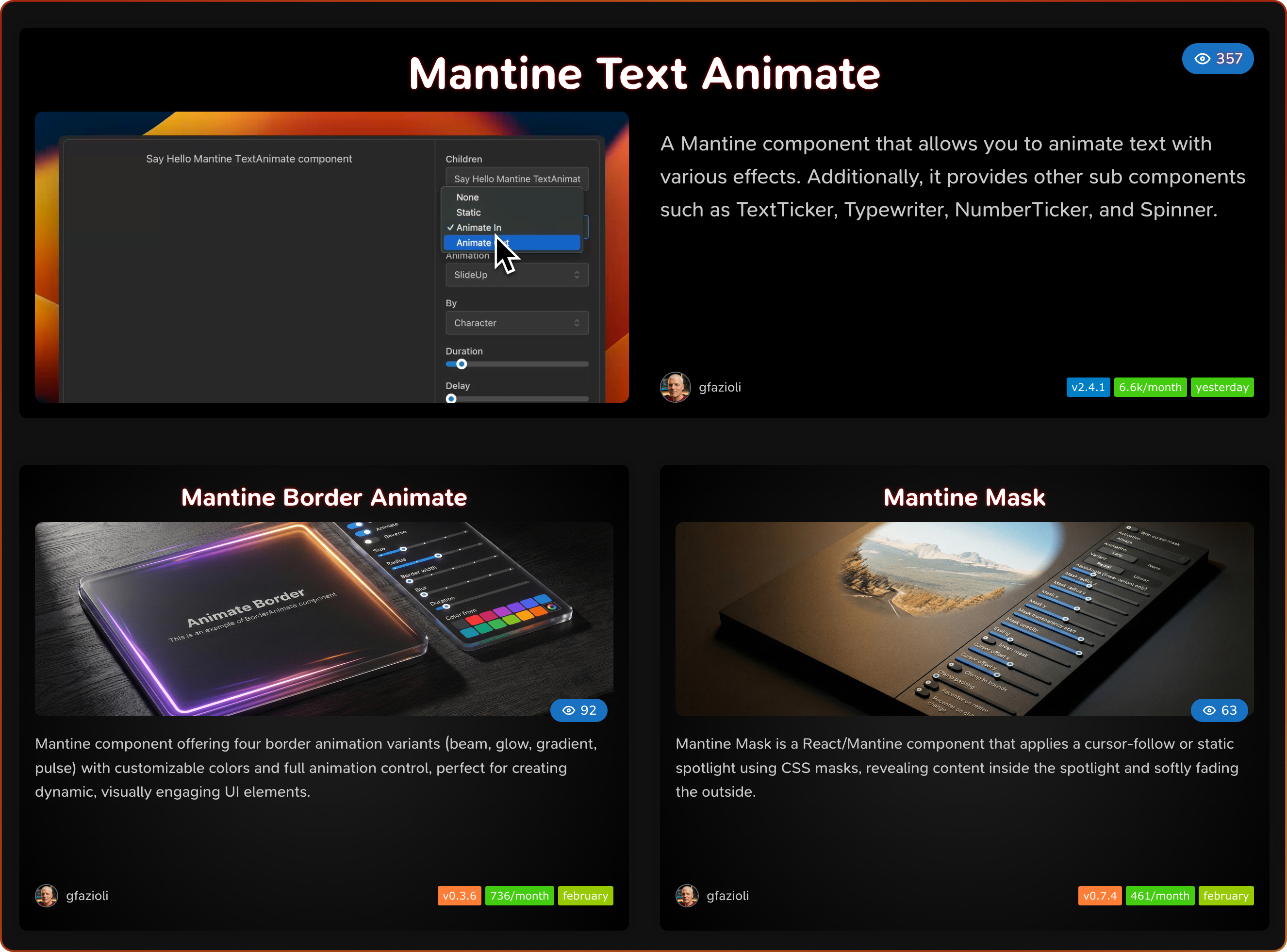 Mantine UI Extensions Hub gallery image