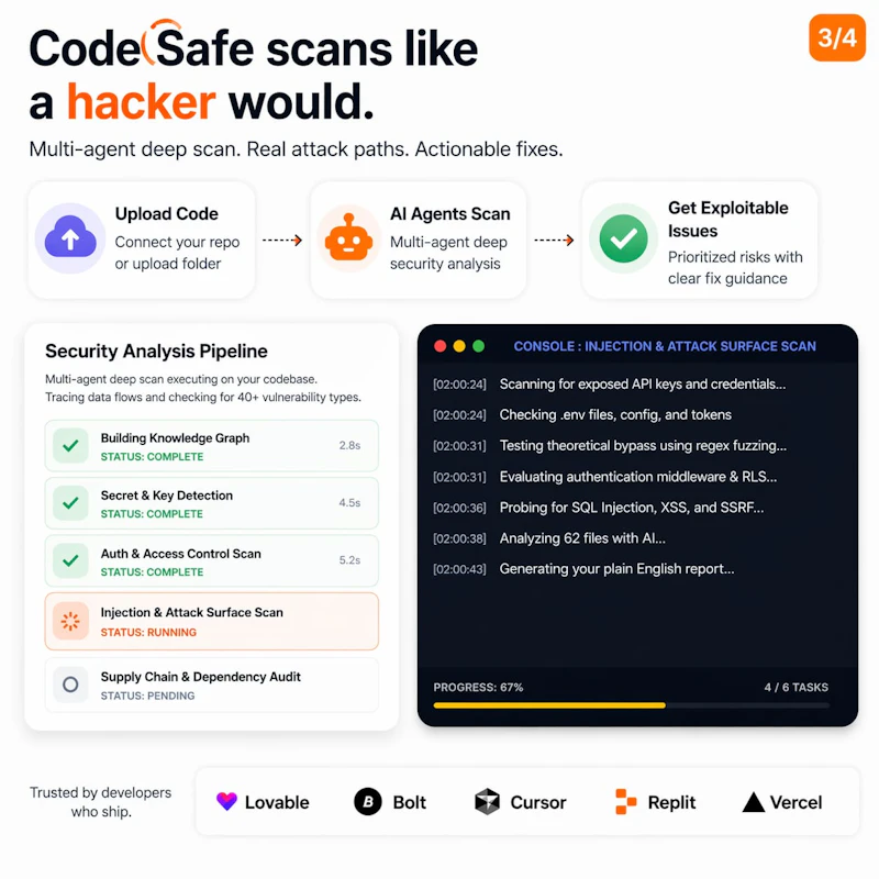CodeSafe — Security Scanner for Founders screenshot 3