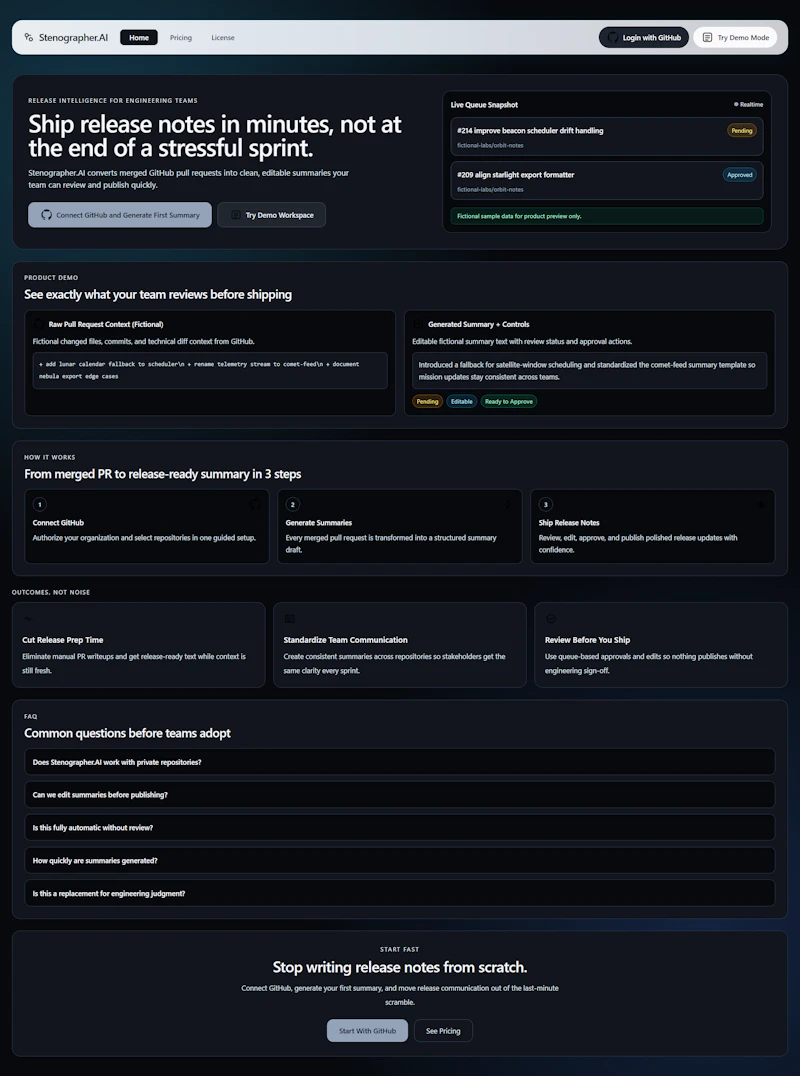 Stenographer-AI screenshot 1