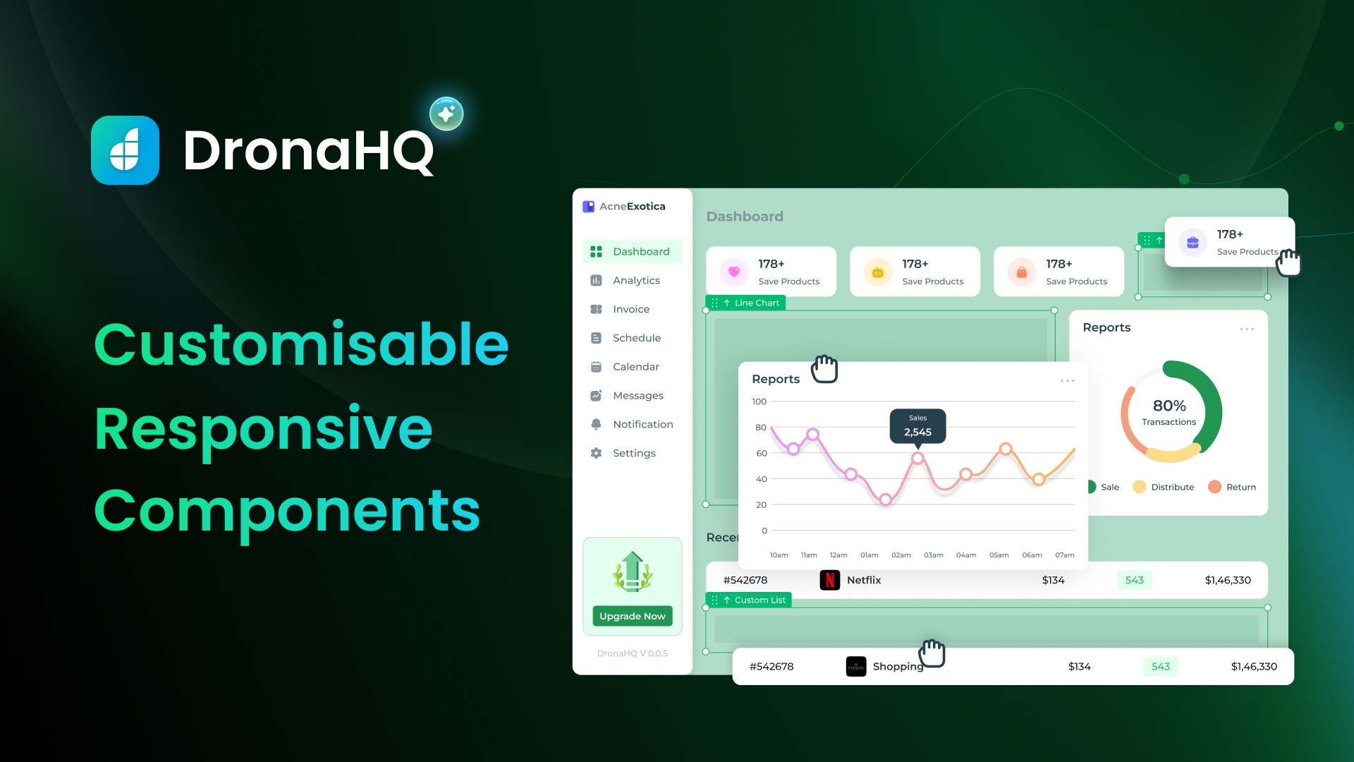 Dronahq 디자인 시스템 - 내부 도구 및 관리자 패널 설계를위한 Figma-UI 키트 미디어 2