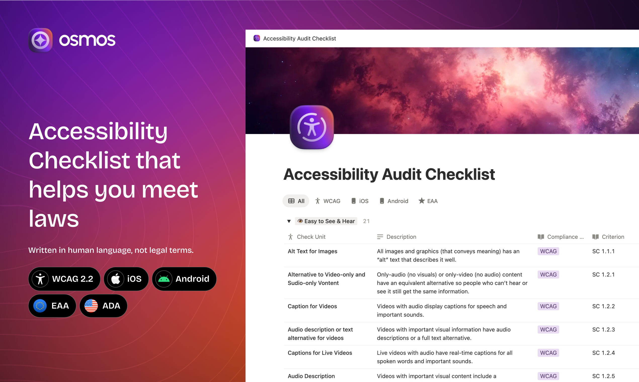 Human-Friendly Accessibility Checklist gallery image