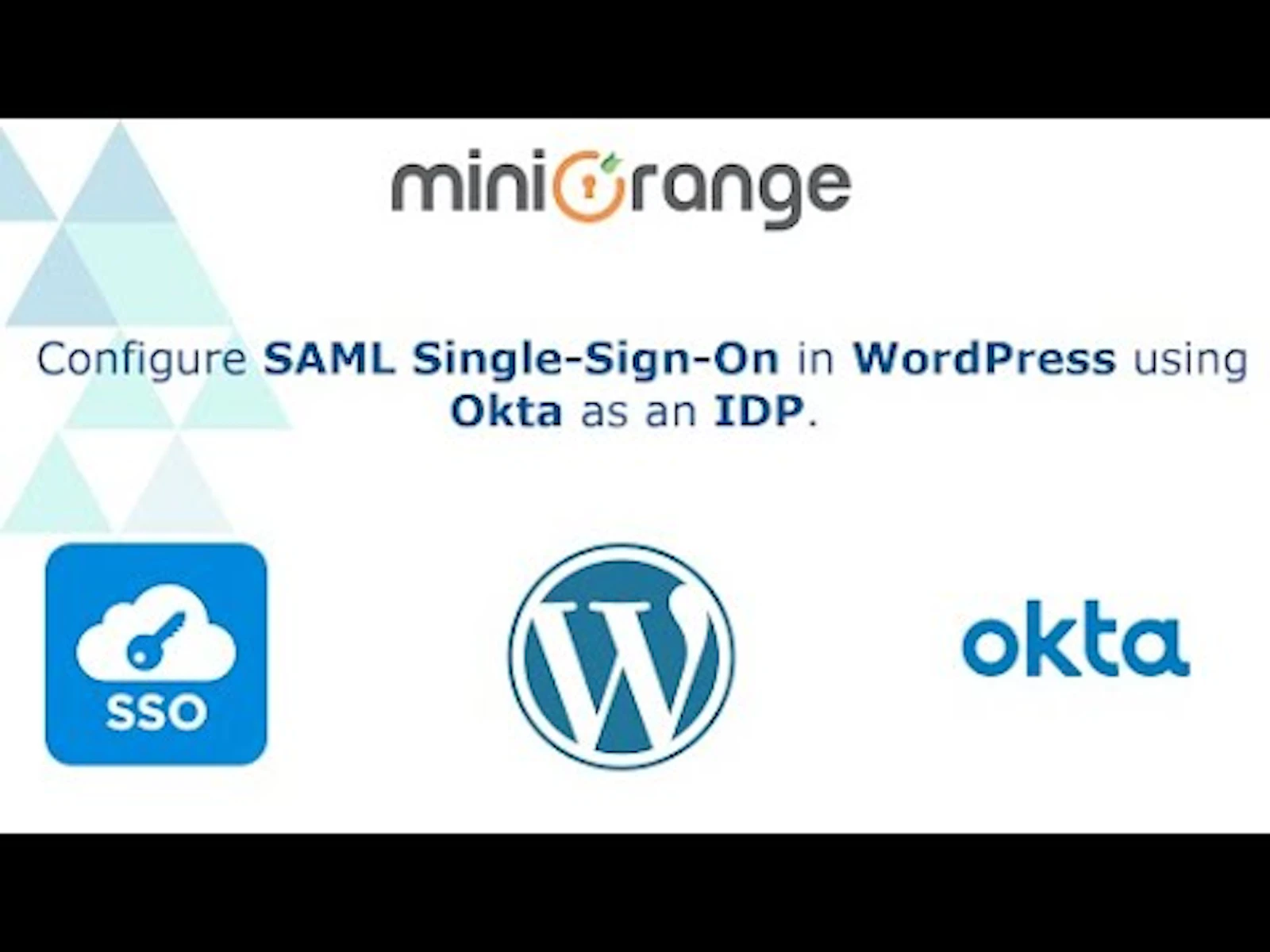 WordPress Single Sign-On (SSO) Plugin screenshot 1 (video preview)