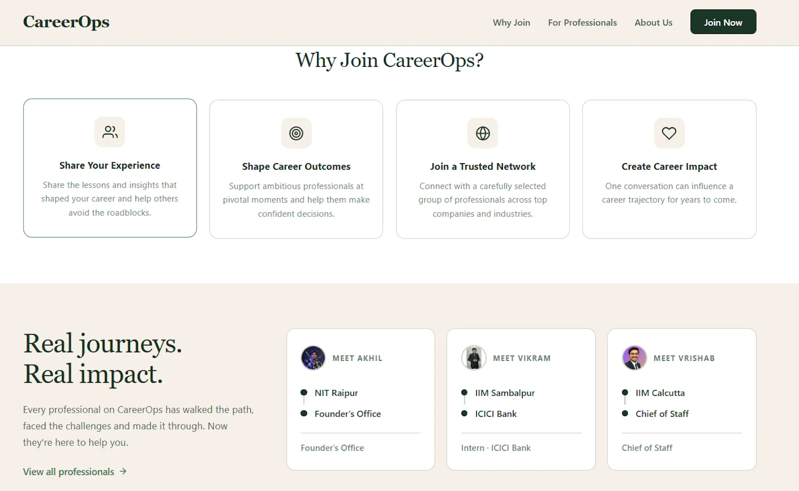 CareerOps — Founding 100 screenshot 2
