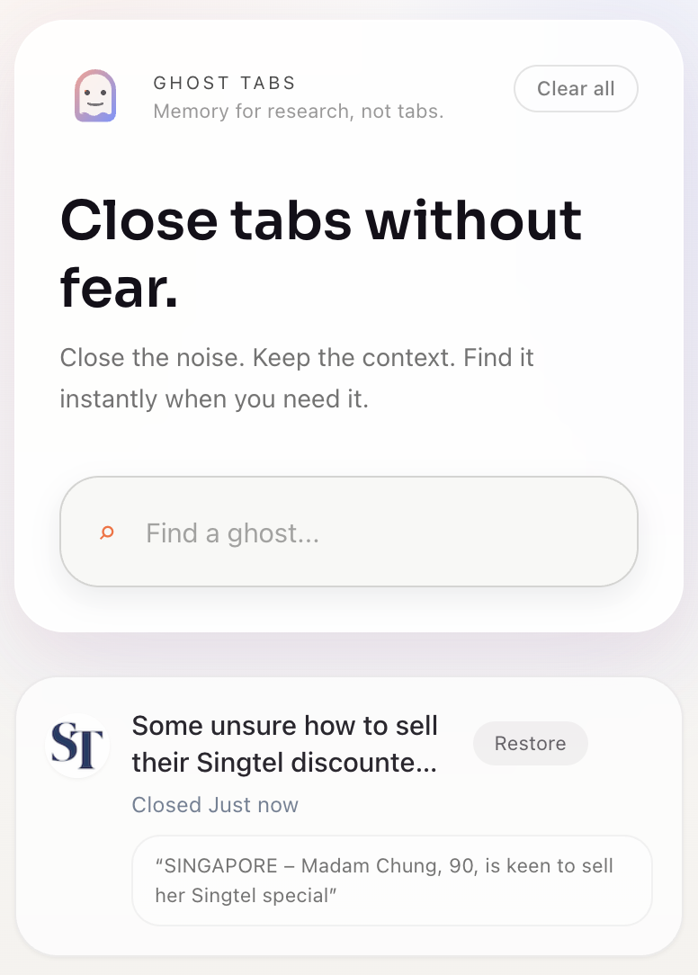 Ghost Tabs gallery image