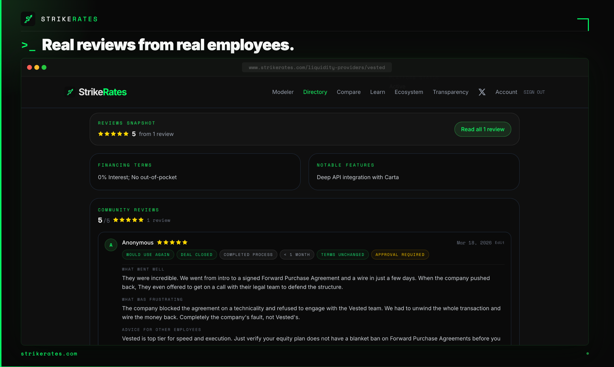 StrikeRates gallery image