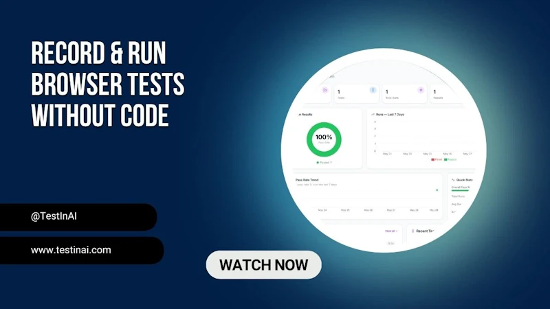 TestinAI screenshot 1 (video preview)