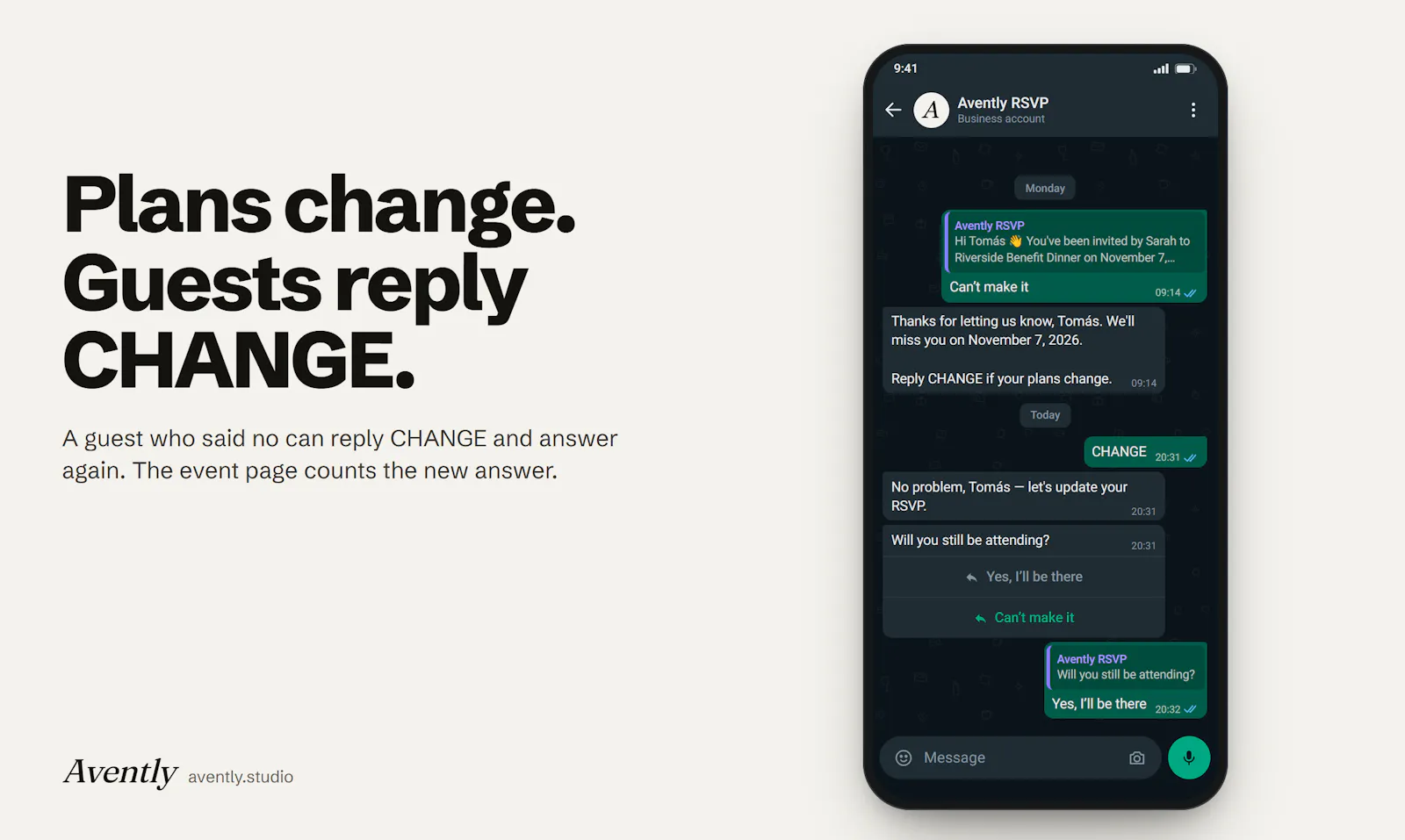 Avently screenshot 2